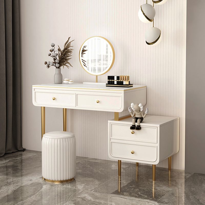 Escritorio de tocador de tocador de maquillaje de top de pizarra de glamera para dormitorio