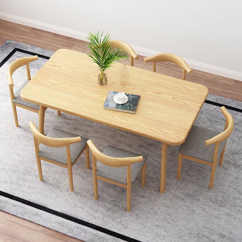 Modern Rectangle Wood Dining Table Wooden Legs for Dining Room Clearhalo 'Dining Tables & Seating' 'Dining Tables' 'dining_table' 'furn' 'furn_dining_table' 'Furniture' 'Kitchen & Dining Furniture' 1200x1200_d708e118-65bb-489a-8dfd-aaf865d71e94