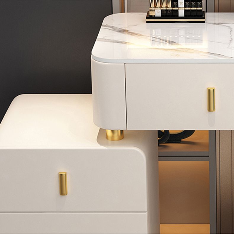 Contemporary Bedroom Vanity Dressing Table Wood Makeup Vanity Desk