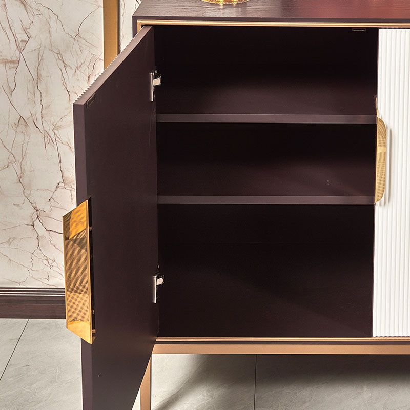 Contemporary Dining Buffet Solid Wood Dining Server for Kitchen Clearhalo 'buffet_sideboard' 'Buffets & Sideboards' 'furn' 'furn_buffet_sideboard' 'Furniture' 'Kitchen & Dining Furniture' 1200x1200_d70a2267-82b8-4d5c-acc3-9f73558bc973