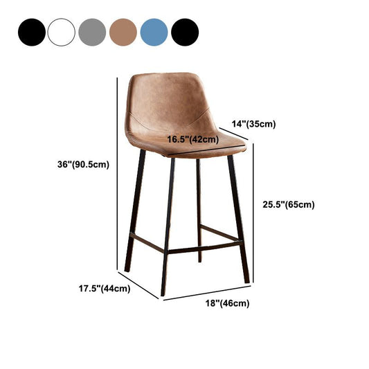 Nordic Style Round Bar-stool Metal Counter Bar Stool for Restaurant Clearhalo 'Bar Furniture' 'Bar Stools' 'bar_stools' 'furn' 'furn_bar_stools' 'Furniture' 'furniture_bar_stools' 'Kitchen & Dining Furniture' 1200x1200_d70b4a01-3c7c-45bd-91e1-b5c791619caa