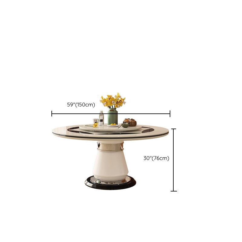 Pedestal Casual Comedor Cocina Muebles para el hogar Mesa de cena redonda
