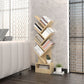 Contemporary Style Geometric Bookcase Vertical Closed Back Book Shelf Clearhalo 'Bookcases' 'furn' 'furn_bookcases' 'Furniture' 'furniture_bookcases' 'Office Furniture' 1200x1200_d70e05a9-893e-409d-9469-2d28a9436273
