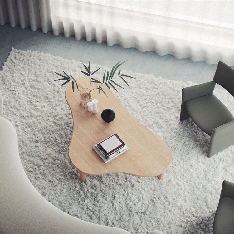 Table basse en bois massif table basse de style nordique pour le salon