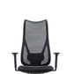 Sedia da scrivania moderna larga 25" Sedia da ufficio AirGrid nera traspirante