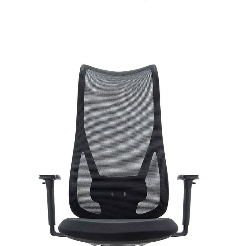 Sedia da scrivania moderna larga 25" Sedia da ufficio AirGrid nera traspirante