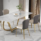 Glam Style Kitchen Dining Chair Metal Dining Armless Side Chair Clearhalo ' kitchen&dining_furn' 'Dining Chairs' 'Dining Tables & Seating' 'dining_chair' 'furn' 'furn_dining_chair' 'Furniture' 'furniture_dining_chair' 'Kitchen & Dining Furniture' 'kitchen' 1200x1200_d71206b5-2eea-4543-ae38-53f3f66f70e0