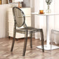 Modern Armless Chair Plastic Open Back Side Chair for Dining Room