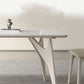 Mesa de comedor de cocina contemporánea, mesa de comedor rectangular de 4 patas