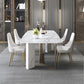 Traditional Luxury Dining Table Rectangle Sintered Stone White Dining Table for Dinning Room Clearhalo ' dining_table' 'Dining Tables & Seating' 'Dining Tables' 'furn' 'furn_dining_table' 'Furniture' 'furniture_dining_table' 'Kitchen & Dining Furniture' 'kitchen&dining_furn' 'kitchen' 'kitchen_dining_table' 1200x1200_d714ab03-06a8-4816-b658-e573a87db436