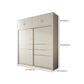 白い固形材のワードローブ鎧モダンスライド2ドアワードローブ