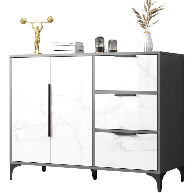 Tavolo da buffet in legno bacheca in stile moderno con cassetti e armadi