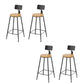 Modern Light Wood Finish 1/4/5 Pcs Bar Set with Footrest for Dining Room