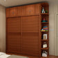 Brown Engineered Wood Wardrobe with Sliding Doors Modern Cabinet for Bedroom Clearhalo 'Armoires & Wardrobes' 'armoires_wardrobes' 'Bedroom Furniture' 'furn' 'furn_armoires_wardrobes' 'Furniture' 1200x1200_d716d4b5-3dd3-4c04-95b3-8248fc09b2b4