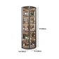 Modern Corner Unit Wood Curio Cabinet Glass Doors Storage Cabinet for Bathroom Clearhalo 'Display & China Cabinets' 'display_china_cabinets' 'furn' 'furn_display_china_cabinets' 'Furniture' 'Kitchen & Dining Furniture' 1200x1200_d719b3bc-7c63-4d89-ad37-f3aced01bdc1