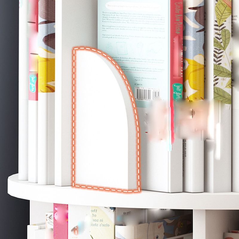 Runde Rotatable Bücherregal Holz geschlossener Speicherbuch für Home Office, 16 " / 18" W.
