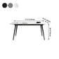 Industrial Sintered Stone Table 4 Legs Black Carbon Steel Base Rectangle Table for Home Clearhalo ' dining_table' 'Dining Tables & Seating' 'Dining Tables' 'furn' 'furn_dining_table' 'Furniture' 'furniture_dining_table' 'Kitchen & Dining Furniture' 'kitchen&dining_furn' 'kitchen' 'kitchen_dining_table' 1200x1200_d71b564d-6c8d-4732-bb91-730ba3942d96