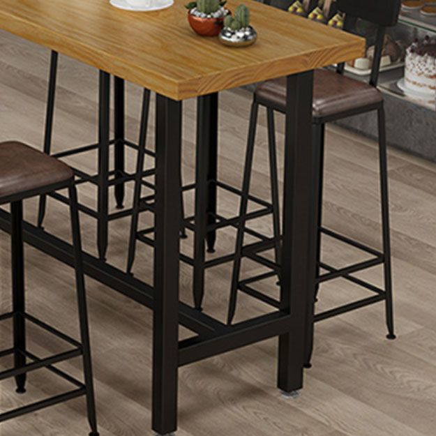Modern Rectangle Pub Dining Set 1/2/6/7/9/11 Pieces Indoor Table and Stool Set Clearhalo 'Bar Furniture' 'furn' 'furn_home_bar_bar_sets' 'Furniture' 'Home Bars & Bar Sets' 'home_bar_bar_sets' 'Kitchen & Dining Furniture' 1200x1200_d71c7fbc-9263-4b18-a995-38b6059d64ca
