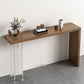 Contemporary Wooden Console Accent Table with Acrylic Bracket for Hall