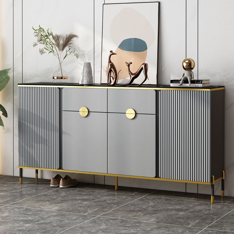 Sideboard Glam Sideboard in legno con porta e cassetto per soggiorno