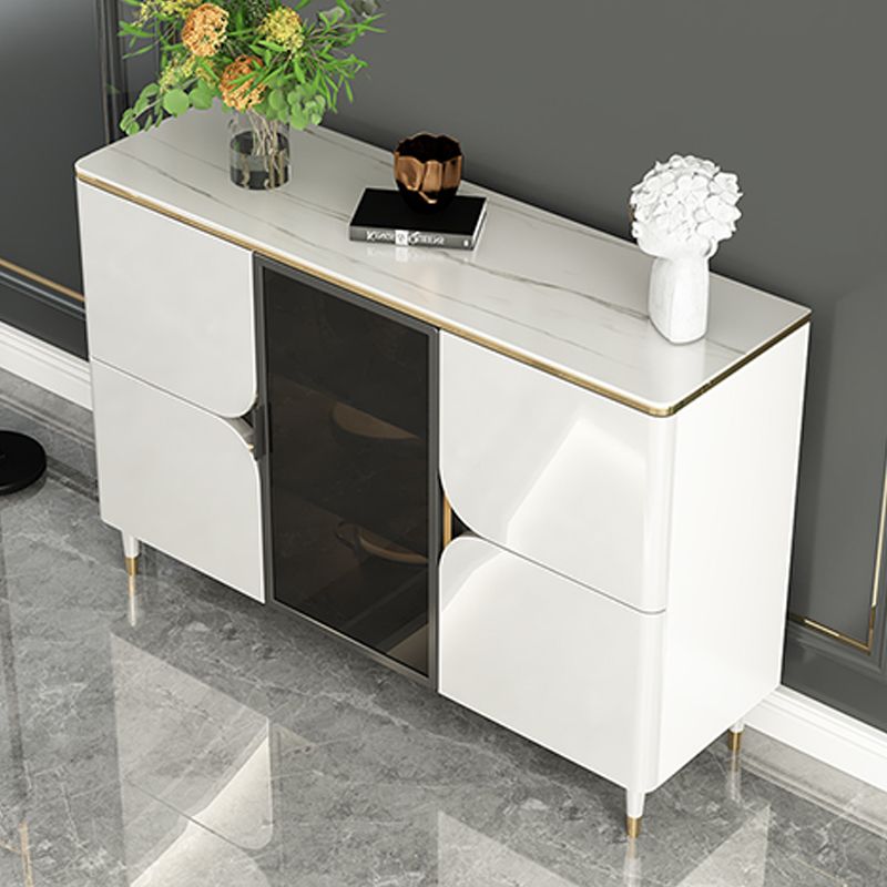 Contemporary Buffet Sideboard Stone Buffet Stand with Cabinets Clearhalo 'buffet_sideboard' 'Buffets & Sideboards' 'furn' 'furn_buffet_sideboard' 'Furniture' 'Kitchen & Dining Furniture' 1200x1200_d71f2a60-1b9b-4271-a964-bbcb7a9d1d54