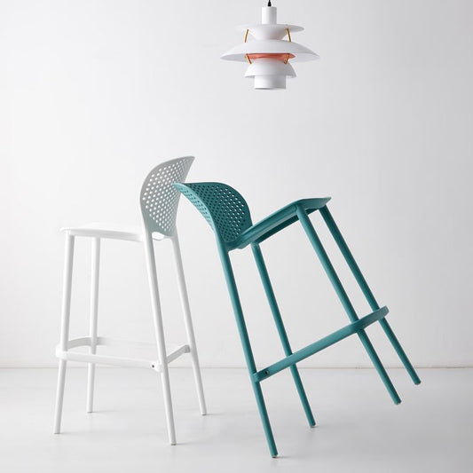 Industrial Stackable Armless Bar Stool Plastic Low Back Bar Stool Clearhalo 'Bar Furniture' 'Bar Stools' 'bar_stools' 'furn' 'furn_bar_stools' 'Furniture' 'Kitchen & Dining Furniture' 1200x1200_d7203308-4e80-4c82-af7b-5e80b45d630b