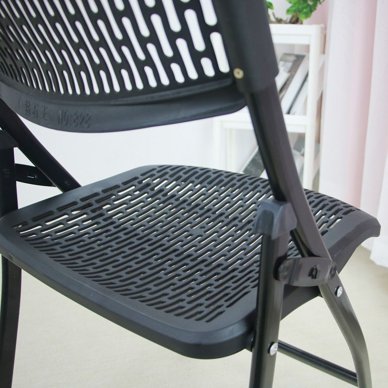 Silla de oficina plástica marco de metal silla de oficina contemporánea sin brazo