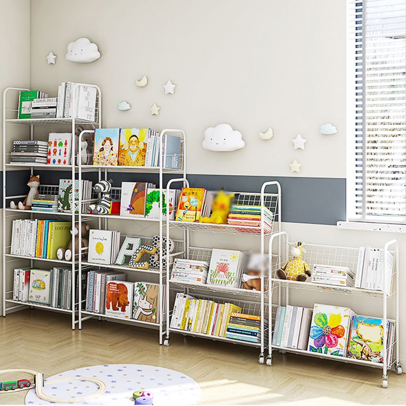 Modern Style Etagere Bookshelf Vertical Open Back Metal Bookcase for Home Clearhalo 'Bookcases' 'furn' 'furn_bookcases' 'Furniture' 'furniture_bookcases' 'Office Furniture' 1200x1200_d7220ee8-f235-4fe4-957e-32dd1bf8e7dc