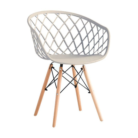 Contemporary Plastic Dining Armless Chair Cross Back Side Chair Clearhalo 'Dining Chairs' 'Dining Tables & Seating' 'dining_chair' 'Furniture' 'furniture_dining_chair' 'Kitchen & Dining Furniture' 1200x1200_d7234a96-0a7a-45f5-86ff-d4f0cfd63d31