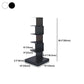 Contemporary Corner Bookcase Geometry Vertical Bookshelf for Living Room Clearhalo 'Bookcases' 'furn' 'furn_bookcases' 'Furniture' 'furniture_bookcases' 'Office Furniture' 1200x1200_d72399cc-d91f-46a1-af4b-9f3be91dafce