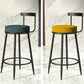 Contemporary  Low Back Home Stool Matte Finish Upholstered Bar Stools