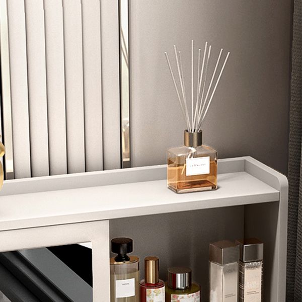Modern Wood Vanity Dressing Table Grey/White Vanity Table with Drawers