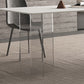 Modern White Stone Top Table Rectangle Dining Table for Kitchen Use