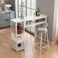 Modern Style Wood Bar Stool Table Rectangle Bar Table for Cafe Clearhalo 'Bar Furniture' 'Bar Tables' 'bar_tables' 'furn' 'furn_bar_tables' 'Furniture' 'Kitchen & Dining Furniture' 1200x1200_d728f789-226e-4fb2-b851-025eb5fee8d4