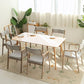 Country Style Dining Arm Chairs Indoor Linen Upholstered Open Back Armchair Clearhalo ' kitchen&dining_furn' 'Dining Chairs' 'Dining Tables & Seating' 'dining_chair' 'furn' 'furn_dining_chair' 'Furniture' 'furniture_dining_chair' 'Kitchen & Dining Furniture' 'kitchen' 1200x1200_d7294300-f0e8-4e11-9667-242394d339b7