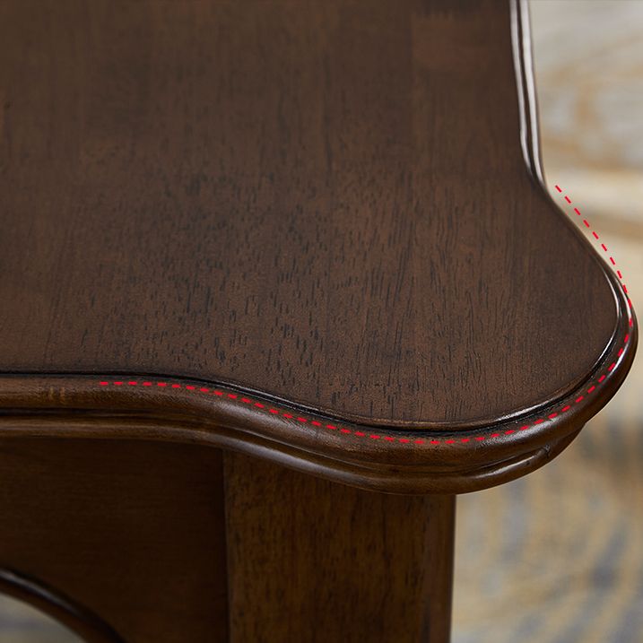Medieval Modern Rectangle Dining Table Rubber Wood Table in Brown with 4 Legs Clearhalo ' dining_table' 'Dining Tables & Seating' 'Dining Tables' 'furn' 'furn_dining_table' 'Furniture' 'furniture_dining_table' 'Kitchen & Dining Furniture' 'kitchen&dining_furn' 'kitchen' 'kitchen_dining_table' 1200x1200_d72b4a8b-c844-472a-9d23-6cb82559e9c8