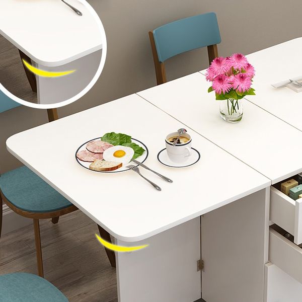 Wood Mid-Century Modern Table Pedestal Dining Table with Drop Leaf Clearhalo ' dining_table' 'Dining Tables & Seating' 'Dining Tables' 'Furniture' 'furniture_dining_table' 'Kitchen & Dining Furniture' 'kitchen&dining_furn' 'kitchen' 'kitchen_dining_table' 1200x1200_d72bb3b8-4f94-4eee-9798-2b2fb2f3b353