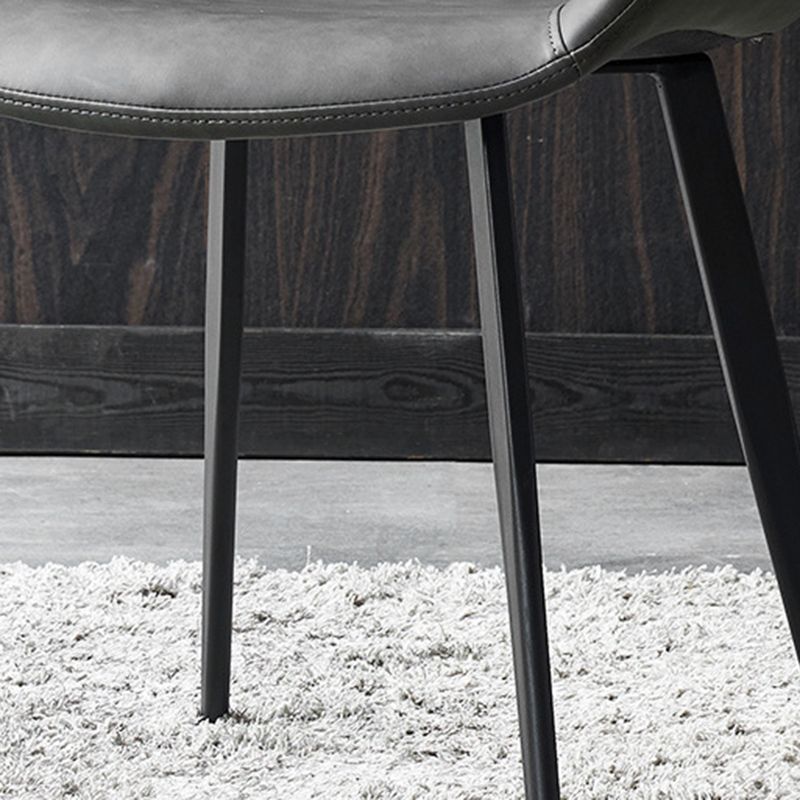 Modern Style PU Leather Dining Chair 18'' Wide Parsons Chair for Home Use Clearhalo ' kitchen&dining_furn' 'Dining Chairs' 'Dining Tables & Seating' 'dining_chair' 'furn' 'furn_dining_chair' 'Furniture' 'furniture_dining_chair' 'Kitchen & Dining Furniture' 'kitchen' 1200x1200_d72c40ea-2b9e-4f53-95f5-b2c3f4dab5d1