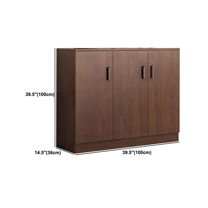 Modern Modern Side Cabinet Brown Accent Cabinet met deuren met deuren