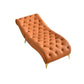 Glam Chaise Lounge Leather Chaise Lounge Sofa Metal Leg for Bedroom Clearhalo 'Chairs & Seating' 'Chaise Lounge' 'chaise_lounge' 'furn' 'furn_chaise_lounge' 'Furniture' 'Living Room Furniture' 1200x1200_d72d72c8-33d4-4bb3-9f16-c5494c81b73c