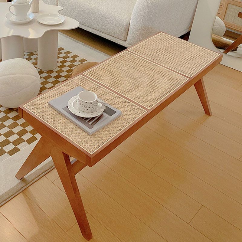 Mid-Century Modern Rectangle Bench Bedroom Seating Bench with Legs Clearhalo 'Benches' 'Chairs & Seating' 'furn' 'furn_benches' 'Furniture' 'Living Room Furniture' 1200x1200_d72f0dd2-2a9e-44a4-aa06-9aa86f867c36