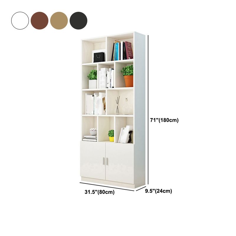 Closed Wooden Bookshelf Nordic Home Living Room Standard Bookcase