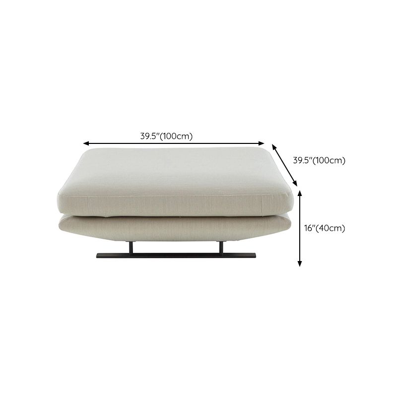 Contemporary Upholstered Solid Color Chaise Chair with Metal Legs Clearhalo 'Chairs & Seating' 'Chaise Lounge' 'chaise_lounge' 'furn' 'furn_chaise_lounge' 'Furniture' 'Living Room Furniture' 1200x1200_d72f3c54-cf44-4103-b036-a534a834d3dd
