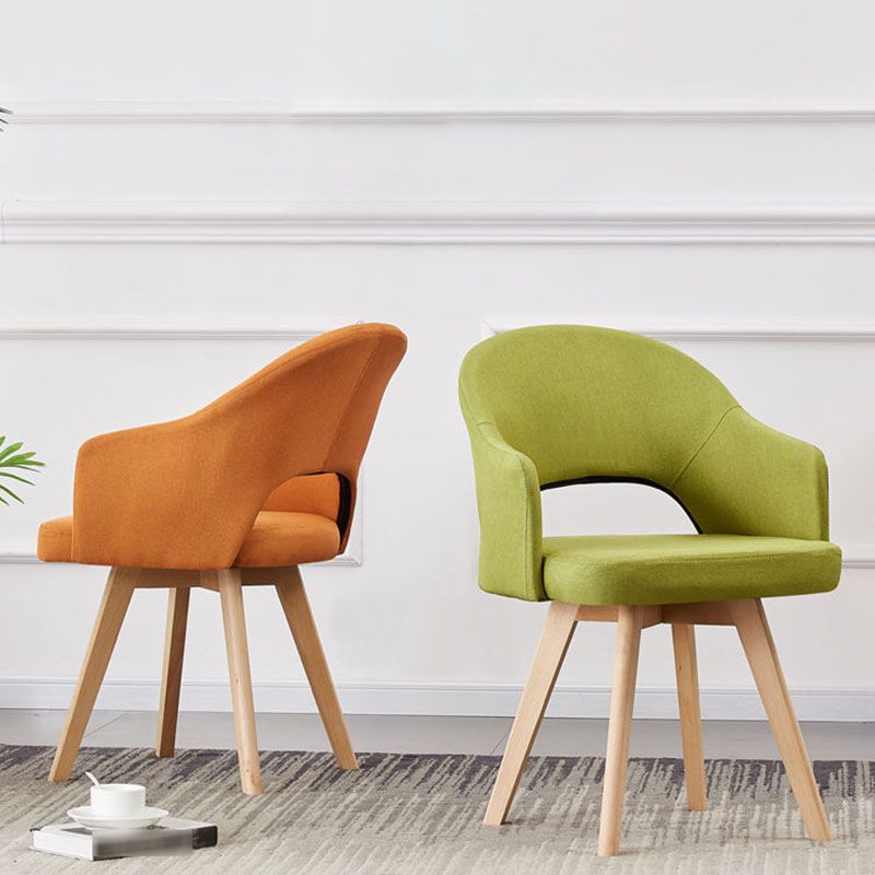 Modern Open Back Dining Side Chair Dining Fabric Side Chair for Home Clearhalo 'Dining Chairs' 'Dining Tables & Seating' 'dining_chair' 'furn' 'furn_dining_chair' 'Furniture' 'furniture_dining_chair' 'Kitchen & Dining Furniture' 1200x1200_d731dd2e-978a-409a-ba14-5122eec315fc