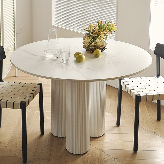 Round Table Dinette Table Contemporary Dinner Room Kitchen Table for Indoor Clearhalo ' dining_table' 'Dining Tables & Seating' 'Dining Tables' 'furn' 'furn_dining_table' 'Furniture' 'furniture_dining_table' 'Kitchen & Dining Furniture' 'kitchen&dining_furn' 'kitchen' 'kitchen_dining_table' 1200x1200_d7324fd8-9884-4a6b-b45b-0d2a49763184