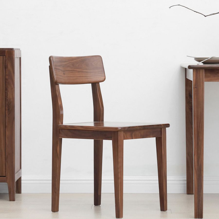 Eetkamer armloze eetkamerstoel huis open rug eetkamerstoel