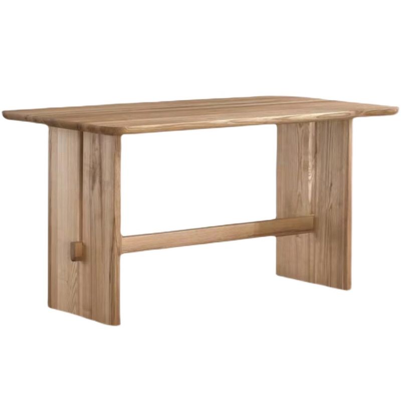 Causal Solid Wood Standard Dining Table Khaki Rectangle Shape Dining Table for Kitchen Clearhalo ' dining_table' 'Dining Tables & Seating' 'Dining Tables' 'furn' 'furn_dining_table' 'Furniture' 'furniture_dining_table' 'Kitchen & Dining Furniture' 'kitchen&dining_furn' 'kitchen' 'kitchen_dining_table' 1200x1200_d735b88b-f7eb-4fbf-b0e9-787ae505ef27