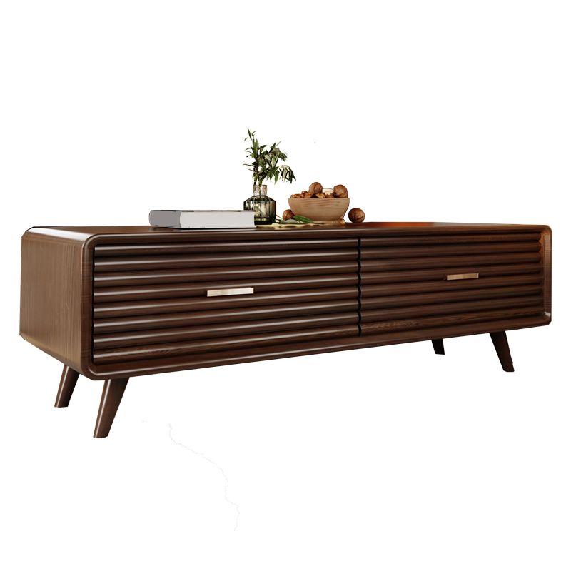 Solid Wood Mid-Century Modern Rectangle Brown Coffee Table with Storage Drawers Clearhalo 'Coffee & Accent Tables' 'Coffee Tables' 'coffee_tables' 'furn' 'furn_coffee_tables' 'Furniture' 'Living Room Furniture' 1200x1200_d735bd41-aa52-4eb5-9938-0e0395495aa8