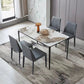 Contemporary 1/2/5 Pieces Dining Set Sintered Stone Dining Room Set Clearhalo 'Dining Room Sets' 'Dining Tables & Seating' 'dining_room_set' 'furn' 'furn_dining_room_set' 'Furniture' 'furniture_dining_room_set' 'Kitchen & Dining Furniture' 'kitchen&dining_furn' 'kitchen' 1200x1200_d736c864-9104-422a-9141-ee96b06c59c8