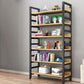 Modern Style Bookshelf Black Frame and Wood Bookcase for Office Clearhalo 'Bookcases' 'furn' 'furn_bookcases' 'Furniture' 'Office Furniture' 1200x1200_d737f4c9-6c39-4283-9671-6ac51bb69cf9